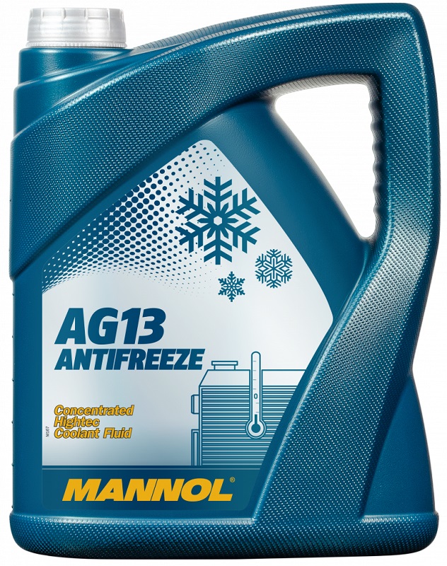 Жидкость охлаждающая Mannol MN4113-5 Hightec Antifreeze AG13, зелёная, 5л