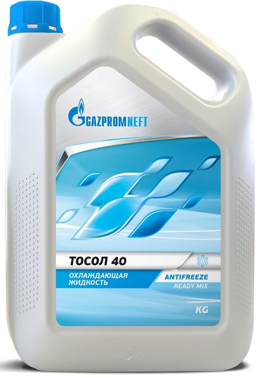 Жидкость охлаждающая Gazpromneft 2422220075 Тосол 40, синяя, 9л