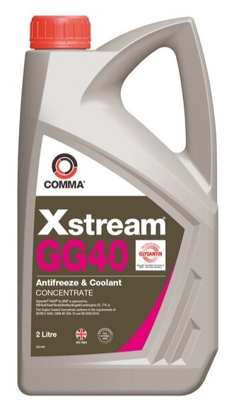 Жидкость охлаждающая Comma XSGG402L Xstream GG40, фиолетовая, 2л
