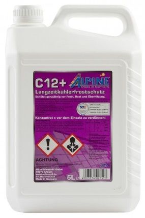 Жидкость охлаждающая Alpine 0101202 C 12+, фиолетовая, 5л