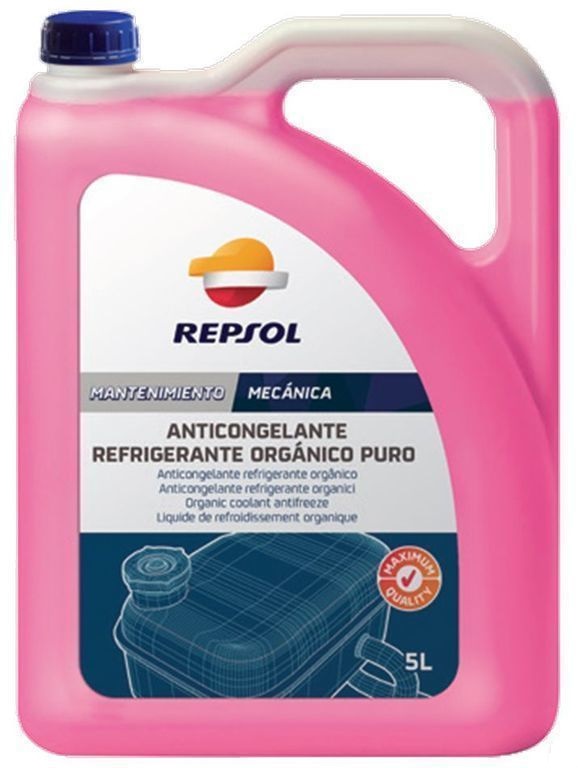 Жидкость охлаждающая Repsol 6307/R ANTICONGE. REFR. ORG. MQ PURO, розовая, 5л