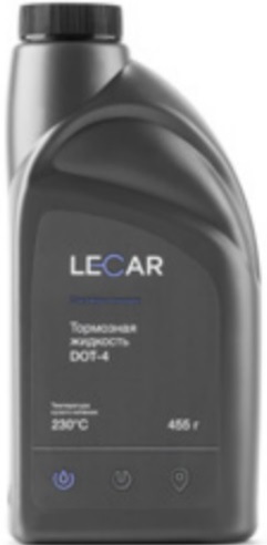 Жидкость тормозная Lecar LECAR000011410 BRAKE FLUID DOT 4, 0.455л