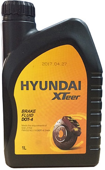 Жидкость тормозная Hyundai XTeer 2010853 BRAKE FLUID DOT 4, 1л