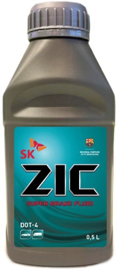 Жидкость тормозная ZIC 122780 DOT 4, Super Brake Fluid, 0.5л