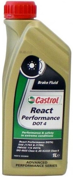 Жидкость тормозная Castrol 4008177071676 dot 4, React Performance, 1л