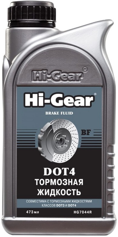 Жидкость тормозная Hi-Gear HG7044R DOT 4, BRAKE FLUID, 0.473л