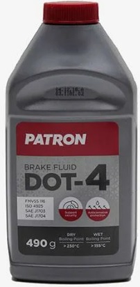 Жидкость тормозная Patron PBF450 DOT 4, 0.424л