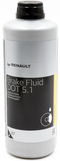 Жидкость тормозная Renault 77 11 575 552 dot 5.1, BRAKE FLUID, 0.5л