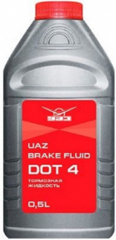 Жидкость тормозная UAZ 473402400 dot 4, BRAKE FLUID, 0.5л