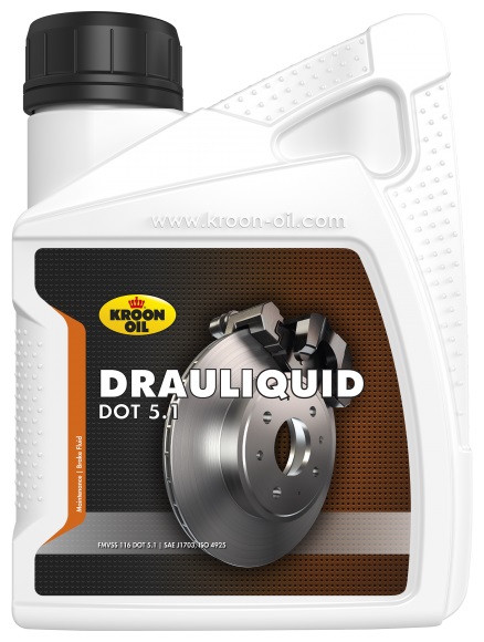 Жидкость тормозная Kroon oil 35664 DOT 5.1, Drauliquid, 0.5л