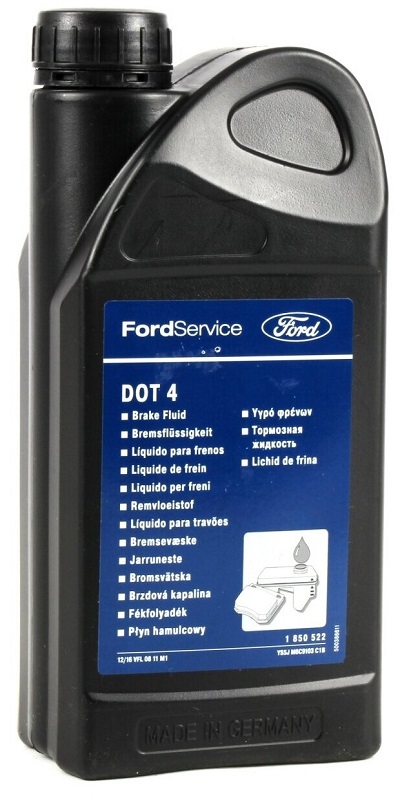 Жидкость тормозная Ford 1 135 521 dot 4, BRAKE FLUID, 1л