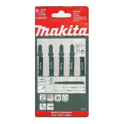 Пилки для лобзика по металлу T218A Makita A-85787, 50 мм, 5 штук