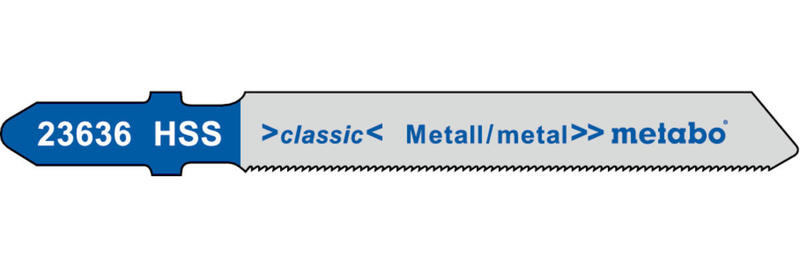 Пилки по стали и цветному металлу T118G Metabo 623636000, 66 мм, 5 штук