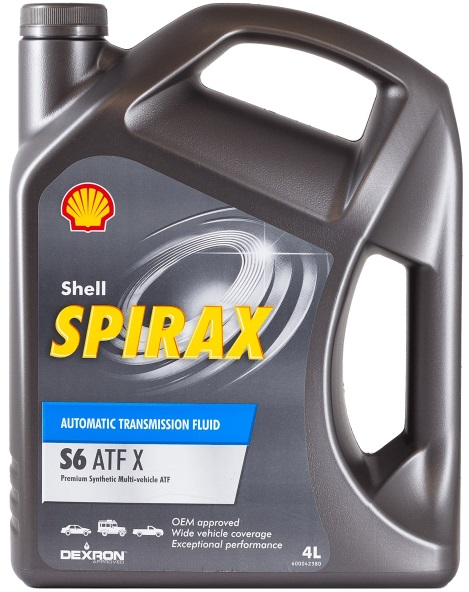 Масло трансмиссионное синтетическое Shell 550048808 Spirax S6 ATF X, 4л