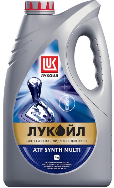 Масло трансмиссионное синтетическое Lukoil 1610384 ATF Synth Multi, 4л
