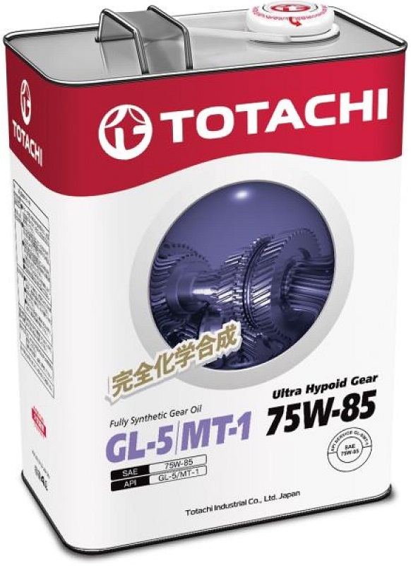 Масло трансмиссионное синтетическое Totachi 60204 Ultra Hypoid Gear Fully Syn GL-5/MT-1 75W-85, 4л