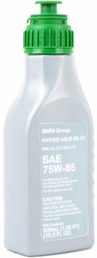Масло трансмиссионное BMW 83 22 2 295 532 Hypoid Axle Oil G1 75W-85, 0.5л