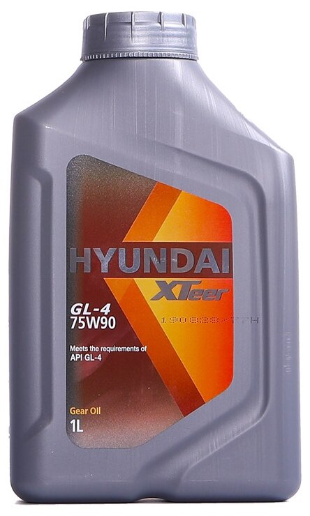 Масло трансмиссионное синтетическое Hyundai XTeer 1011435 Gear Oil-4 75W-90, 1л