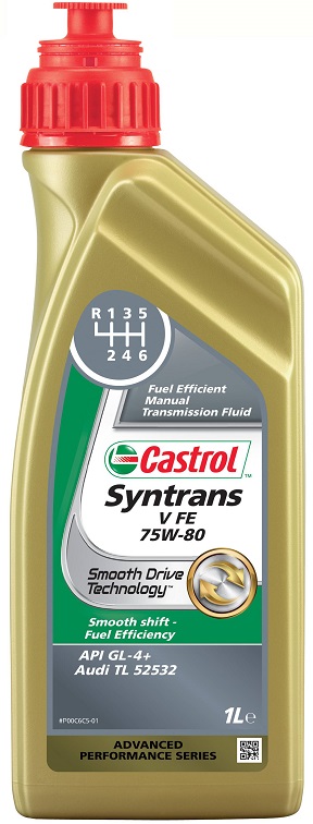Масло трансмиссионное синтетическое Castrol 4673070060 Syntrans V FE 75W-80, 1л