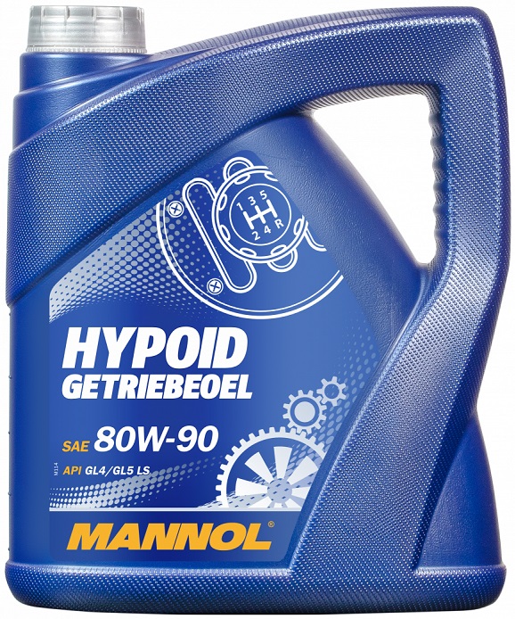 Масло трансмиссионное минеральное Mannol 4036021401065 HYPOID GETRIEBEOEL 80W-90, 4л