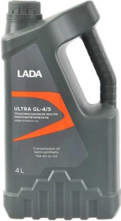 Масло трансмиссионное Lada 88888-R759004-00 Ultra GL-4/5 75w-90, 4 л