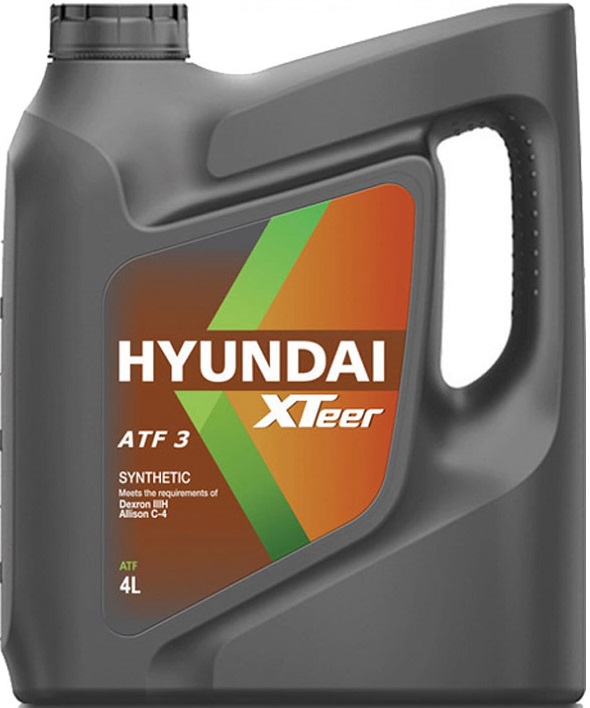 Масло трансмиссионное синтетическое Hyundai XTeer 1041009 ATF 3, 4л