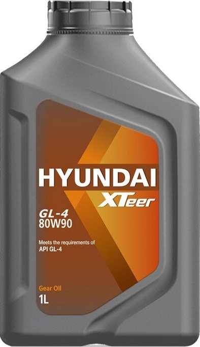 Масло трансмиссионное синтетическое Hyundai XTeer 1011018 Gear Oil-4 80W-90, 1л