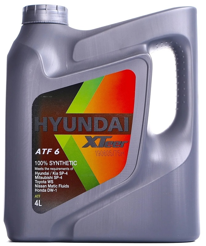 Масло трансмиссионное синтетическое Hyundai XTeer 1041412 ATF 6, 4л
