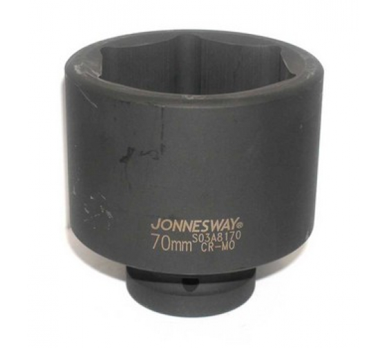 Головка торцевая ударная Jonnesway S03A8170 (6-гранная, 1, 70 мм)