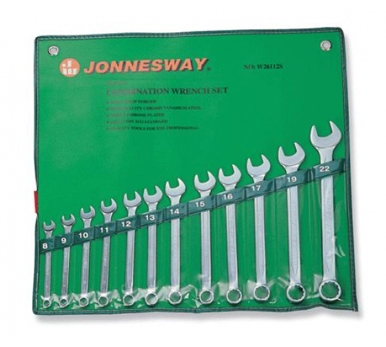 Набор комбинированных ключей Jonnesway W26112S (8 - 22 мм)