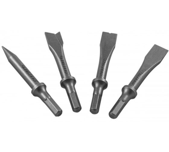 Комплект коротких зубил для пневматического молотка Jonnesway JAZ-3944H (4 предмета)