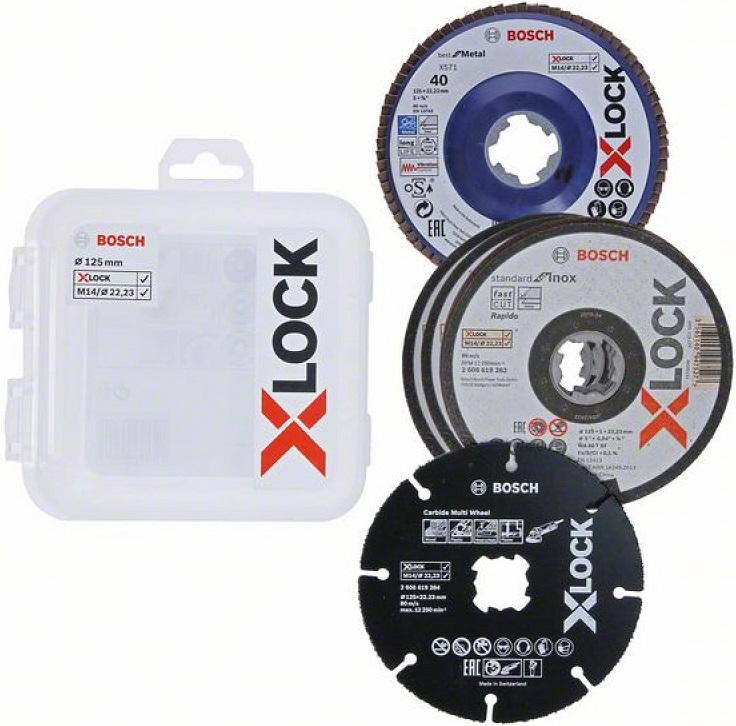 Набор дисков X-LOCK Bosch 2608619374, 125 мм, 5 штук