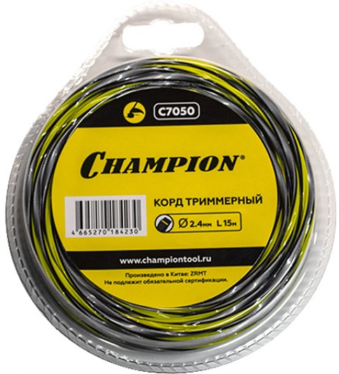 Триммерный корд Champion Tornado Champion C7050, 2.4 мм, 15 м