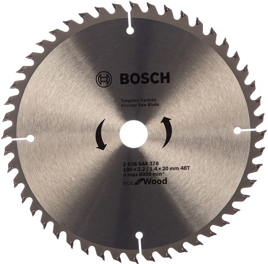 Пильный диск ECO WOOD Bosch 2608644378, 190x20 мм