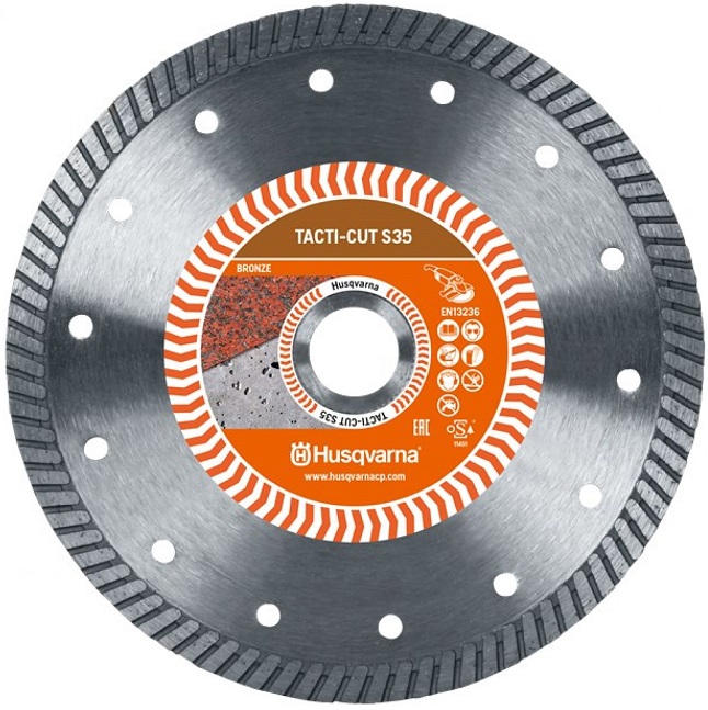 Алмазный диск Construction TACTI-CUT S35 Husqvarna 5798204-40, 125х22.2 мм
