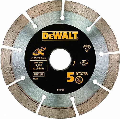 Алмазный круг двойной DEWALT DT3758-QZ, 125 x 22.2 x 6.3 мм