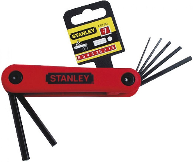 Набор из 7 шестигранных ключей Stanley 4-69-261, 1.5-6 мм 