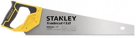 Ножовка по дереву Stanley STHT20354-1 TRADECUT с закаленным зубом, 450 мм