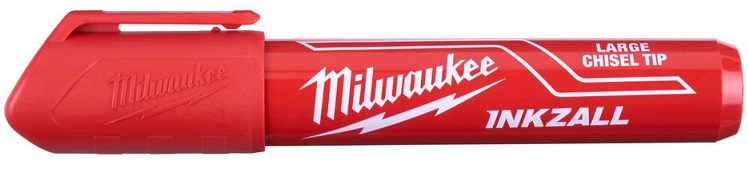 Большой красный маркер для стройплощадки Milwaukee 4932471556 INKZALL 