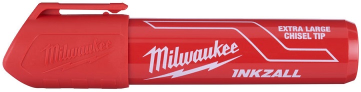 Супер-большой XL красный маркер для стройплощадки Milwaukee 4932471560 INKZALL