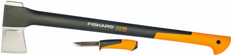 Промо-набор FISKARS 1025436 Топор-колун Х21 и универсальный нож 1025436