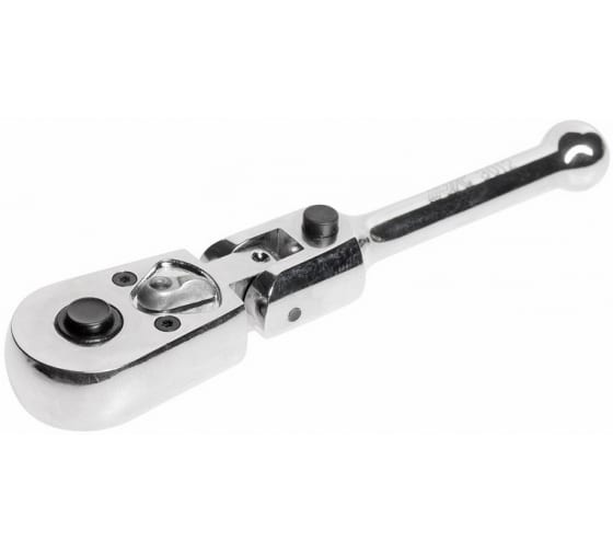 Шарнирный укороченный ключ-трещотка с фиксацией JTC JTC-3012 (1/4, 124мм)
