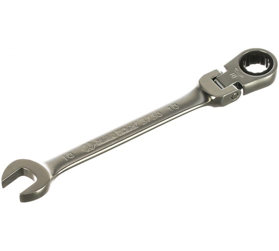 Трещоточный комбинированный ключ с шарниром KING TONY 373010M (10 мм)