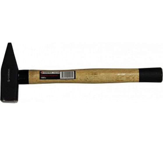 Молоток слесарный с деревянной ручкой и пластиковой защитой у основания FORSAGE F822300 (300г)