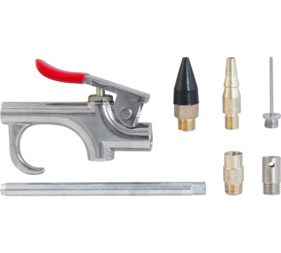 Продувочный пистолет с насадками в наборе Thorvik ABGK7 (7 предметов)