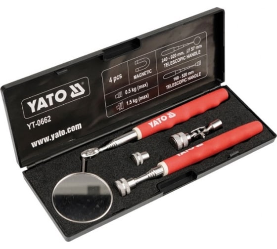 Проверочный набор держатель и зеркало YATO YT0662