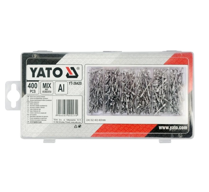 Набор заклепок YATO YT36420 (400 шт)