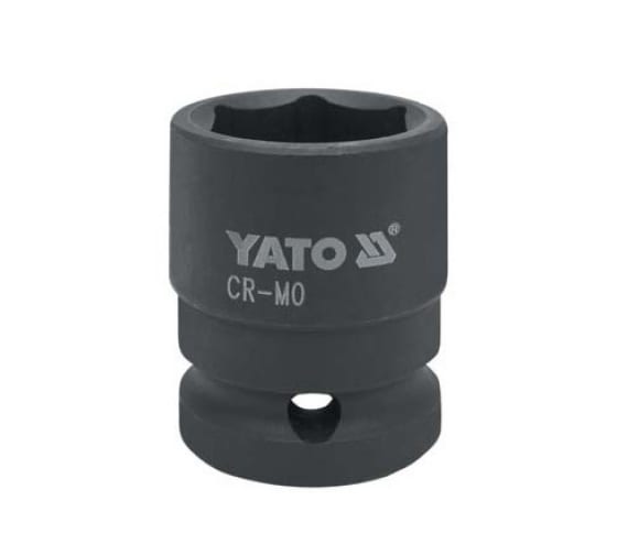 Головка торцевая короткая ударная 6-гранная YATO YT1001 (11 мм, 1/2, CrMo)