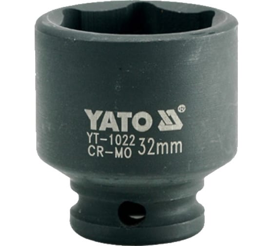 Головка торцевая ударная 6-гранная YATO YT1022 (32 мм, 1/2)