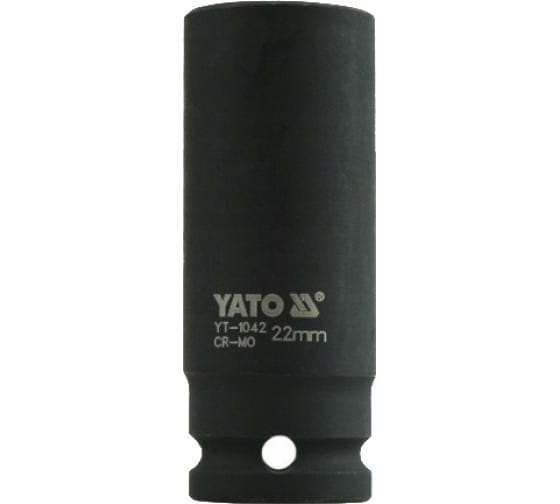 Головка ударная глубокая 6-гранная YATO YT1042 (22 мм, 1/2)